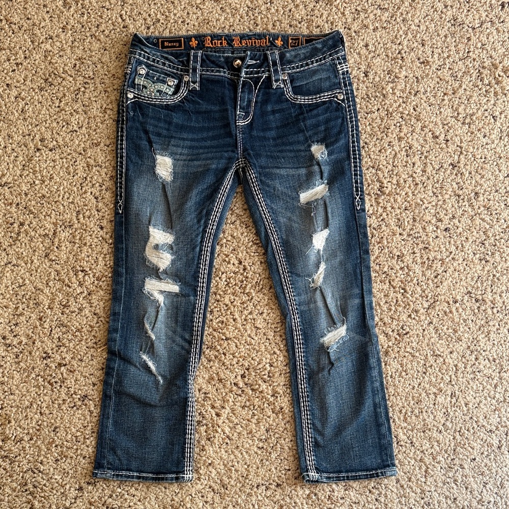 Rock Revival Women's Dark Blue Boot Cut Jeans